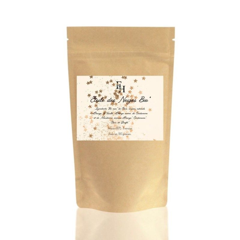 Etoile des Neiges Bio - Thé noir & Oolong - Sachet 100 grammes Etoile des Neiges Bio - Thé noir & Oolong - Sachet 100 grammes