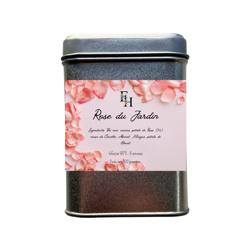 Thé noir ROSE DU JARDIN 100 grammes Thé noir ROSE DU JARDIN 100 grammes