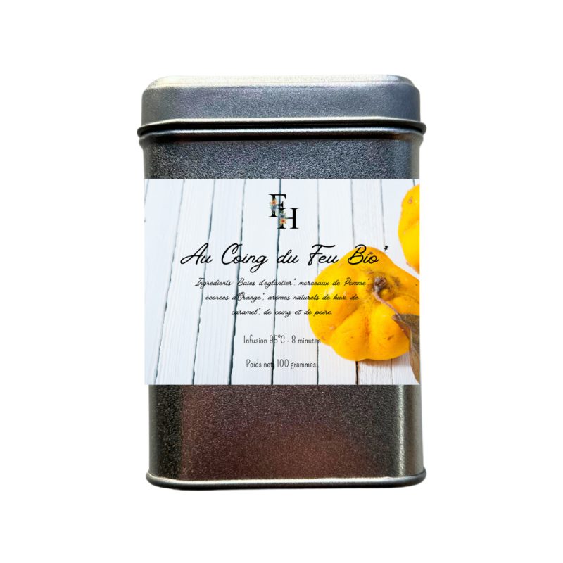 Au Coing du Feu Bio - Infusion aromatisée bio - Sachet 100 grammes Au Coing du Feu Bio - Infusion aromatisée bio - Sachet 100 grammes