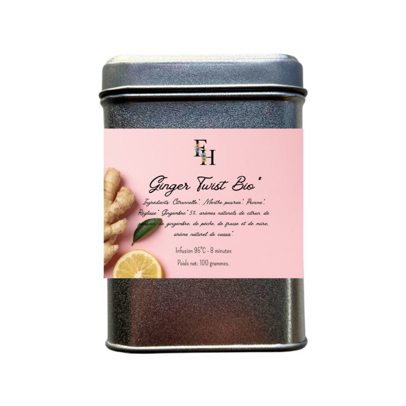 Ginger Twist Bio - Infusion aromatisée bio - Sachet 100 grammes Ginger Twist Bio - Infusion aromatisée bio - Sachet 100 grammes
