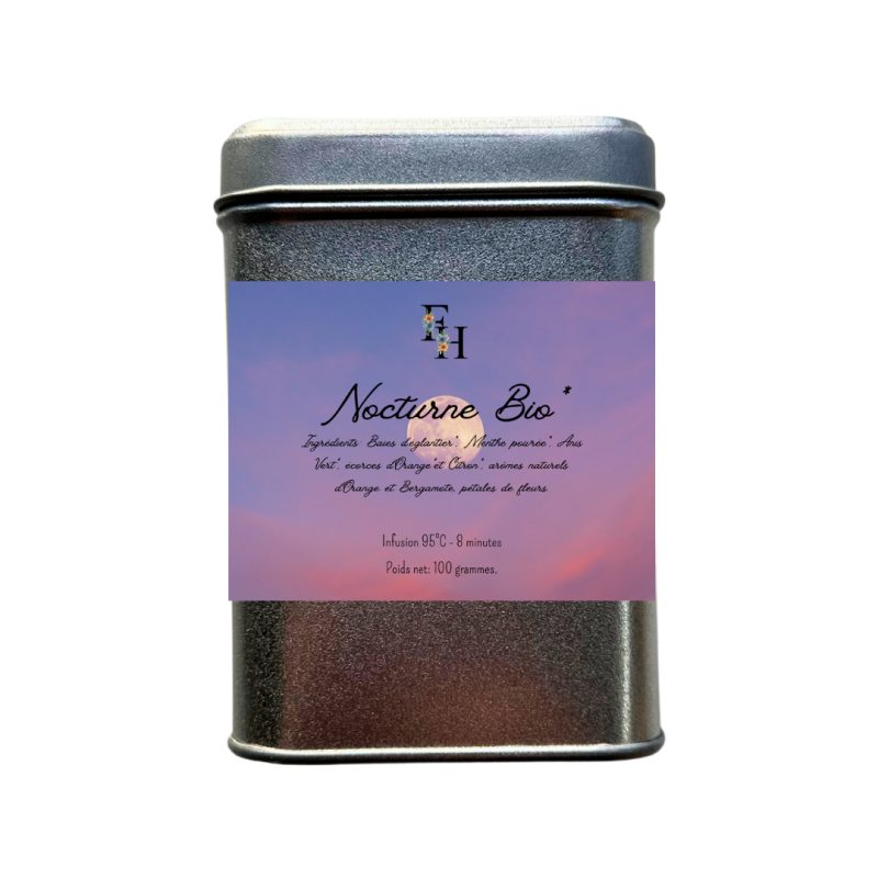 Nocturne Bio - Infusion aromatisée bio - Sachet 100 grammes Nocturne Bio - Infusion aromatisée bio - Sachet 100 grammes