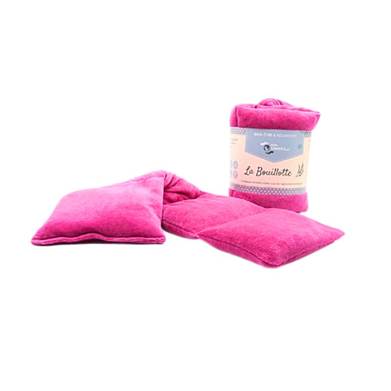 Bouillotte sèche bio blé et coton - Bleue Marine