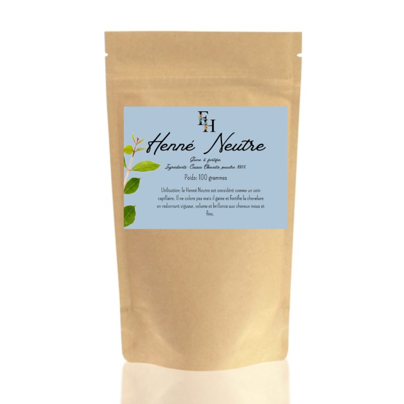 Henné neutre poudre - Sachet de 100 grammes Henné neutre poudre - Sachet de 100 grammes