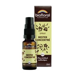 FLEURS DE BACH Rester Concentré BIO - Spray - Biofloral