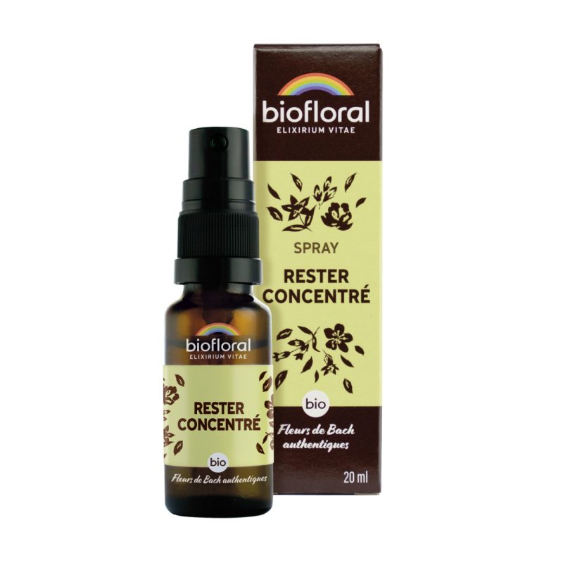 FLEURS DE BACH Rester Concentré BIO - Spray - Biofloral FLEURS DE BACH Rester Concentré BIO - Spray - Biofloral