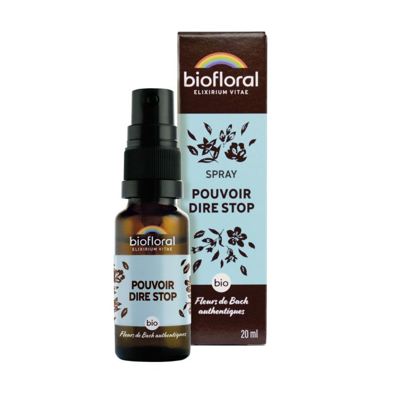 FLEURS DE BACH Pouvoir Dire Stop BIO - Spray - Biofloral FLEURS DE BACH Pouvoir Dire Stop BIO - Spray - Biofloral