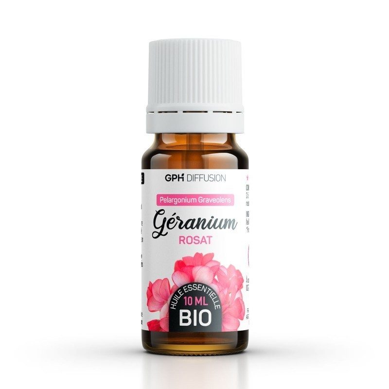 Huile essentielle GERANIUM ROSAT BIO AB - 10ml Huile essentielle GERANIUM ROSAT BIO AB - 10ml