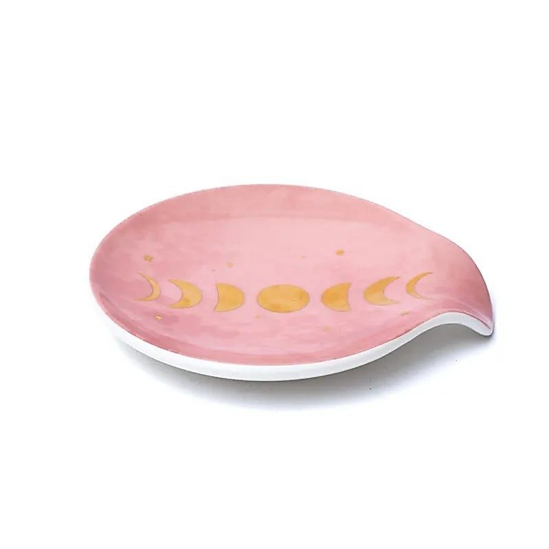 Repose sachet de thé - Motif phases lunaire - Lot de 2 Repose sachet de thé - Motif phases lunaire - Lot de 2