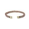 Bracelet torsadé couleur bronze & or