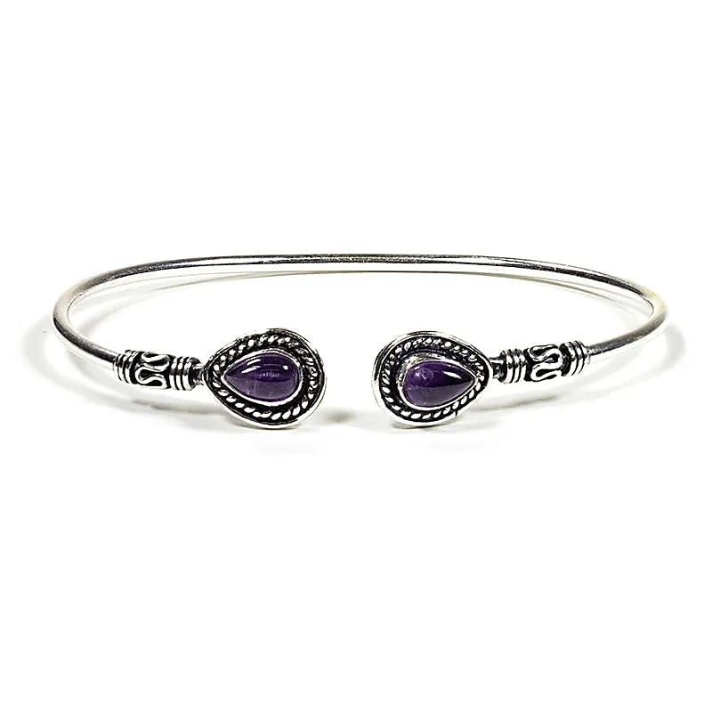 Bracelet avec pierre Améthyste Bracelet avec pierre Améthyste