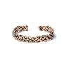 Bracelet tressé couleur bronze/or