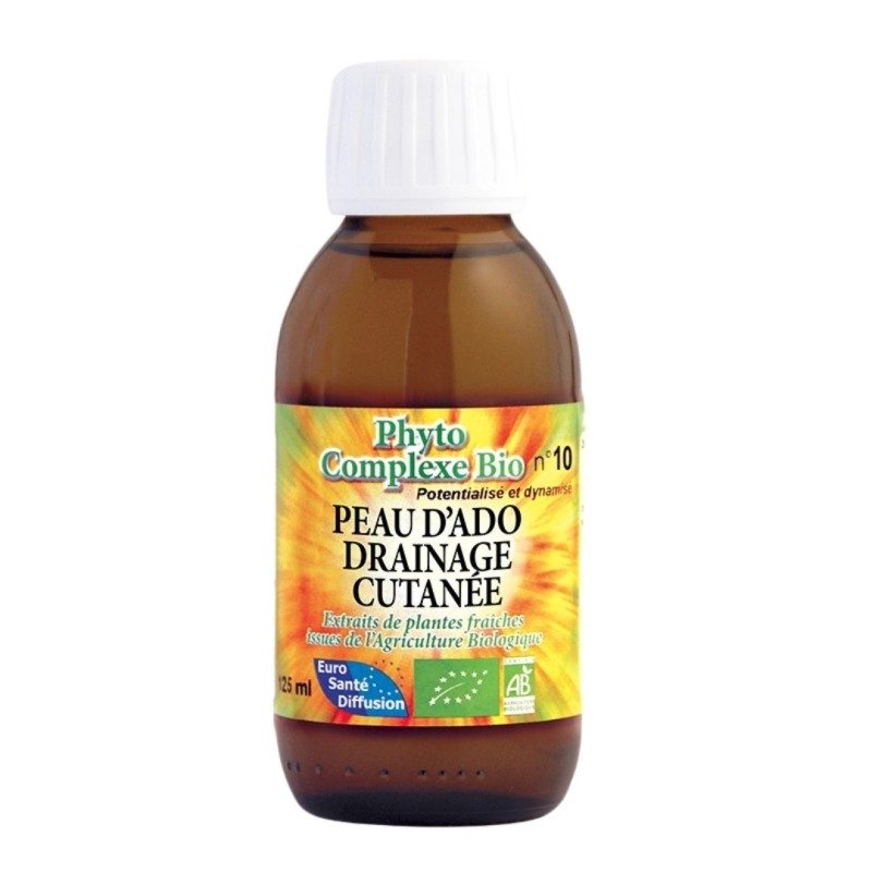 Peau d'Ado, Drainage Cutané - Phyto Complexe Bio - 125ml Peau d'Ado, Drainage Cutané - Phyto Complexe Bio - 125ml