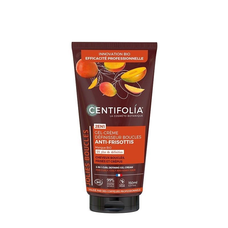Gel - Crème définisseur de boucles, anti-frisottis 2 en 1 - Centifolia Gel - Crème définisseur de boucles, anti-frisottis 2 en 1 - Centifolia