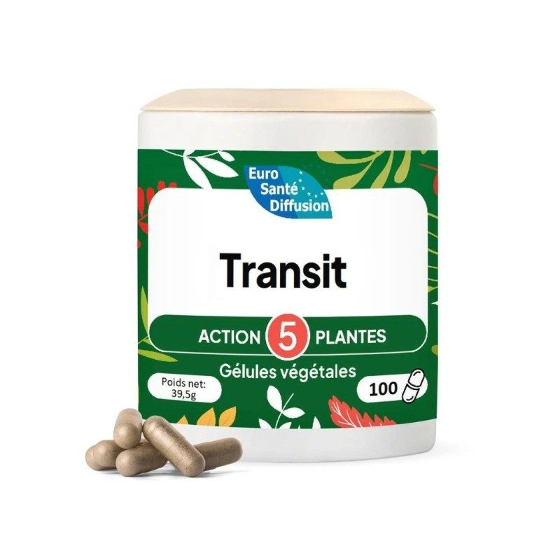 TRANSIT - 100 gélules Action 5 Plantes TRANSIT - 100 gélules Action 5 Plantes