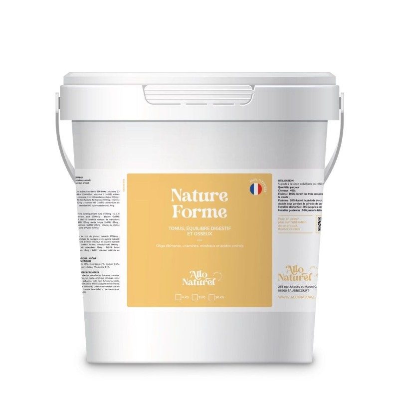 Nature Forme - Soin pour le tonus, équilibre digestif et osseux du cheval Nature Forme - Soin pour le tonus, équilibre digestif et osseux du cheval