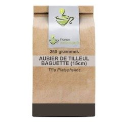 Aubier de Tilleul baguettes - Bag of 100 grams to drink in infusion - France Herboristerie