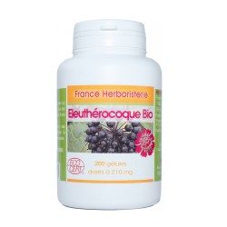 ELEUTHEROKOKA WURZEL (Sibirischer Ginseng) 120 Kapseln mit einer Dosierung von 230mg. - France Herboristerie