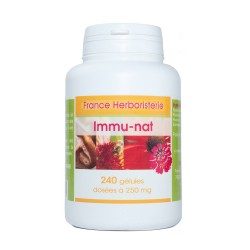 Immu-nat 120 hard capsules 250 mg pure powder - France Herboristerie