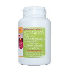 Rote Weinrebe Blatt 120 Kapseln mit einer Dosierung von 250 mg - France Herboristerie
