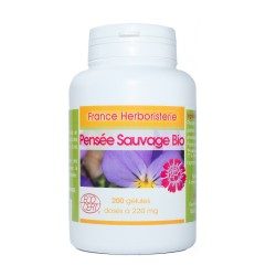 GELULES PENSEE SAUVAGE plant 120 capsules 250 mg dosed - France Herboristerie