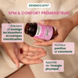 SPM Premenstrual Comfort - 30 GEMMOCAPS - Alleviare il disagio, l'energia fisica, umore positivo - Herbalgem