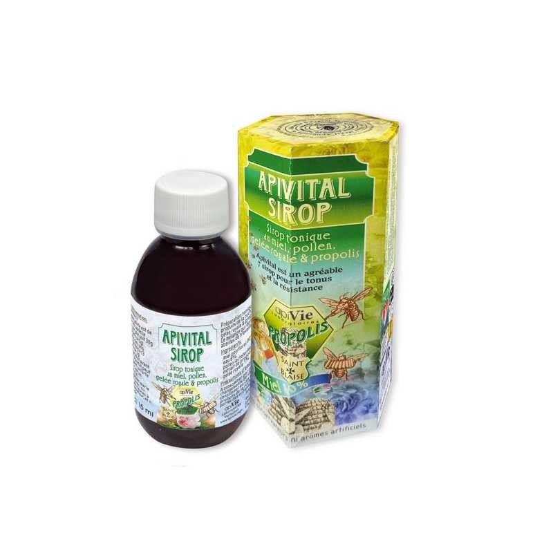 Sirop APIVITAL - Miel, Pollen, Gelée Royale, Propolis - 150ml