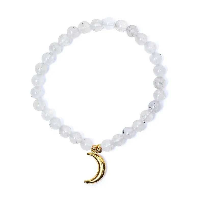Elastic bracelet Moonstone - Moon Breloc Elastic bracelet Moonstone - Moon Breloc