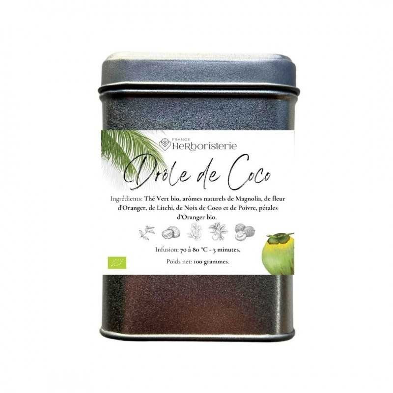 Funny Coco - Green Tea - Metal box 100 grams