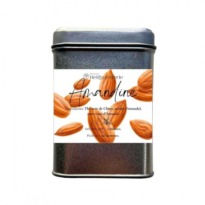 Amandine - Black tea - Metal box 100 grams Amandine - Black tea - Metal box 100 grams