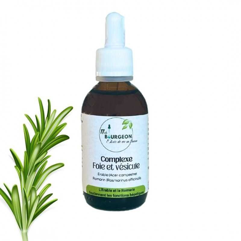 Complexe Foie-Vésicule - Bourgeons Érable & Romarin - Gemmothérapie Flacon de 50ml