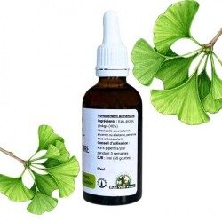 Ginkgo alcoholature - Ginkgo biloba - 50 ml botella