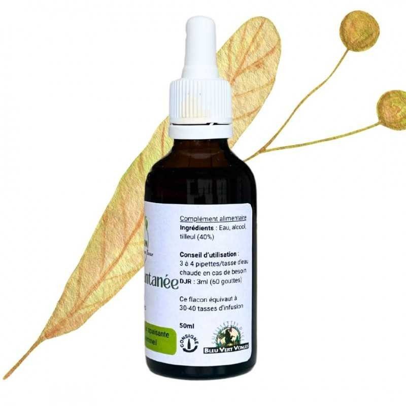 Tisane instantanée de Tilleul - Tilia cordata - Flacon de 50ml