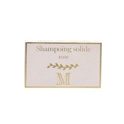 Shampooing solide Rose, cheveux secs - 70 grammes