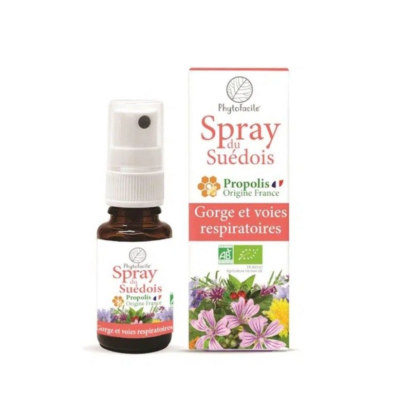 Spray du Suédois BIO - Gorge et voies respiratoires - 15ml