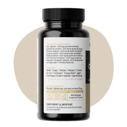 Mix 7 Champignons BIO - Reishi, Chaga, Shiitake, Maitake, Crinière de Lion, Cordyceps, Fungus blanc - 60 gélules