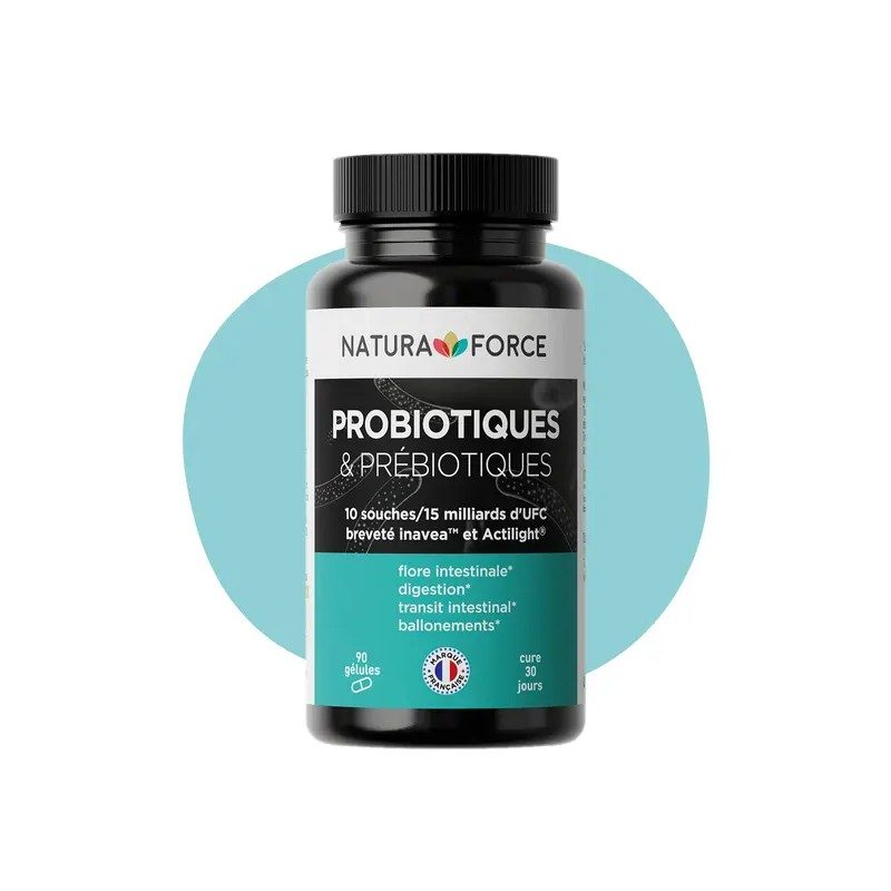 PROBIOTIQUES & PRÉBIOTIQUES - 90 gélules Cure de 30 jours