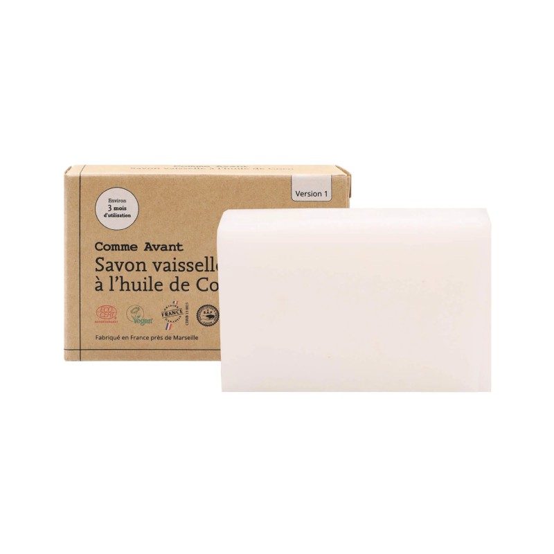 Savon Vaisselle Solide à l'Huile de Coco – Comme Avant