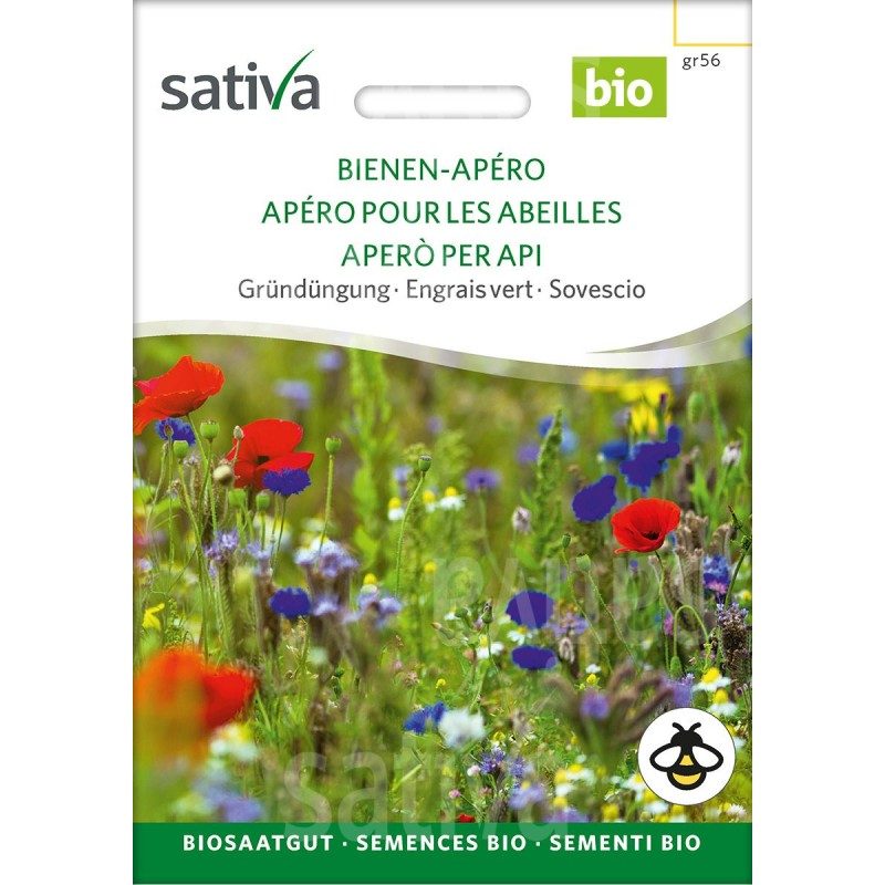 Apéro pour les Abeilles - Semences BIO de fleurs et d'herbes sauvages