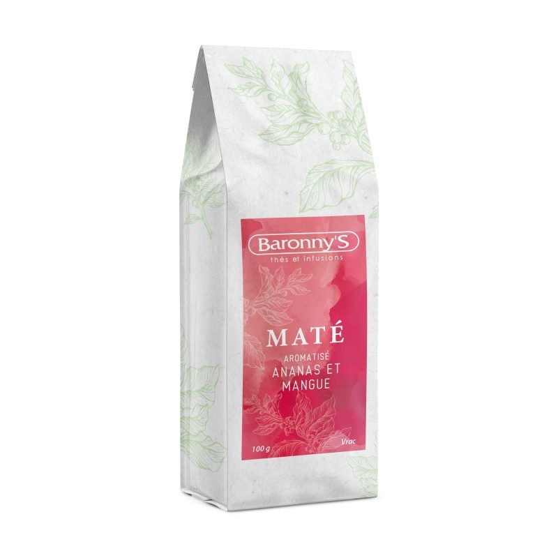 Maté aromatisé Ananas et Mangue - 100g vrac - Baronny's