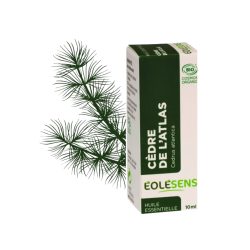 Huile essentielle bio de Cèdre de l’Atlas (bois) – 10 ml - Éolésens