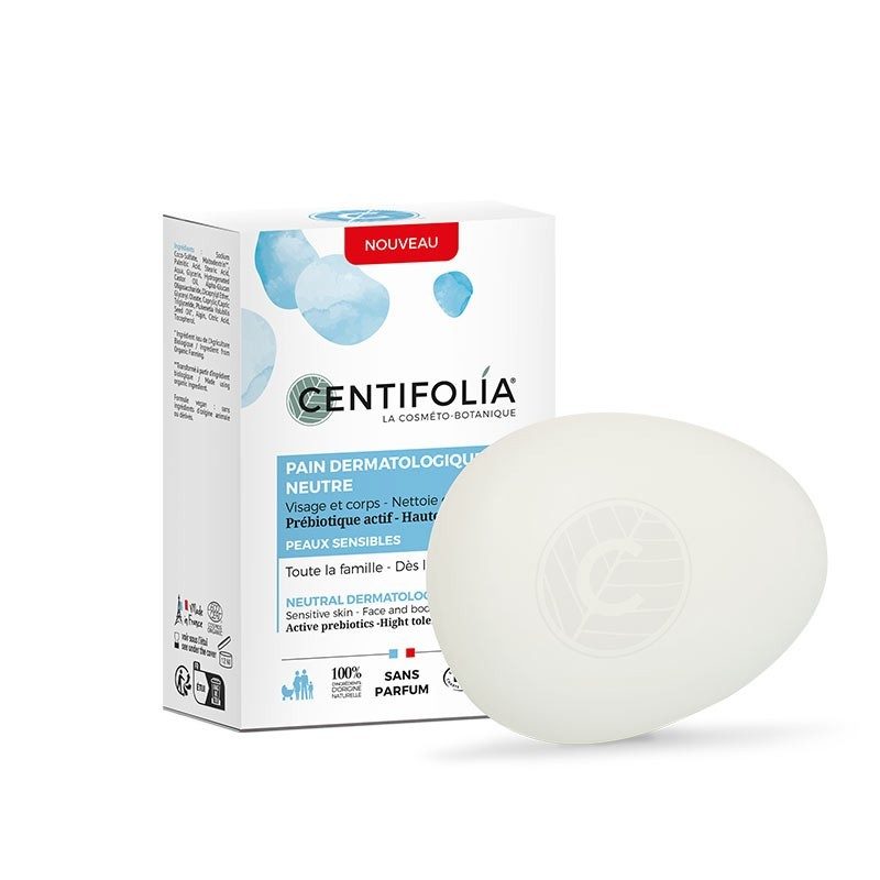 Pain dermatologique neutre - Centifolia - 85 grammes