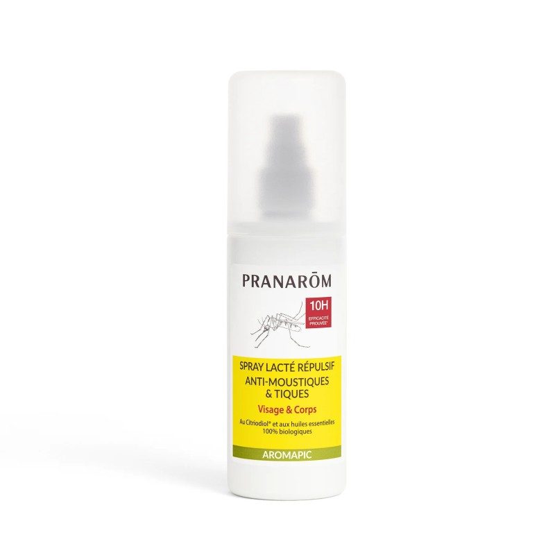 Spray lacté Anti-Moustiques & Tiques BIO - Pranarôm - 100ml