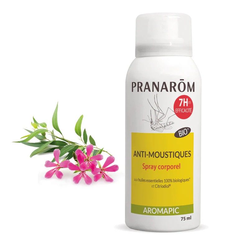 Spray Corporel Anti-moustiques BIO – Pranarôm - 75ml Spray Corporel Anti-moustiques BIO – Pranarôm - 75ml