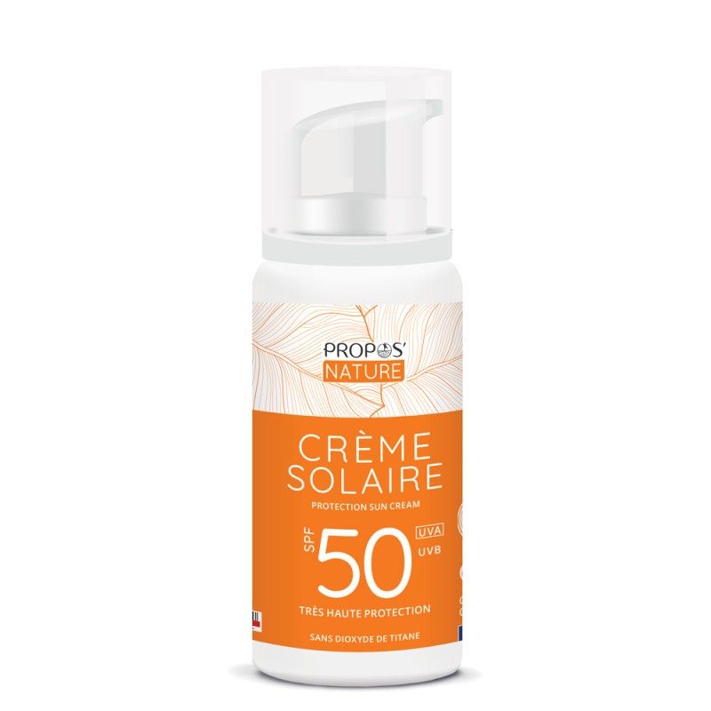 Crème Solaire Bio SPF50 – Très Haute Protection – 100 ml