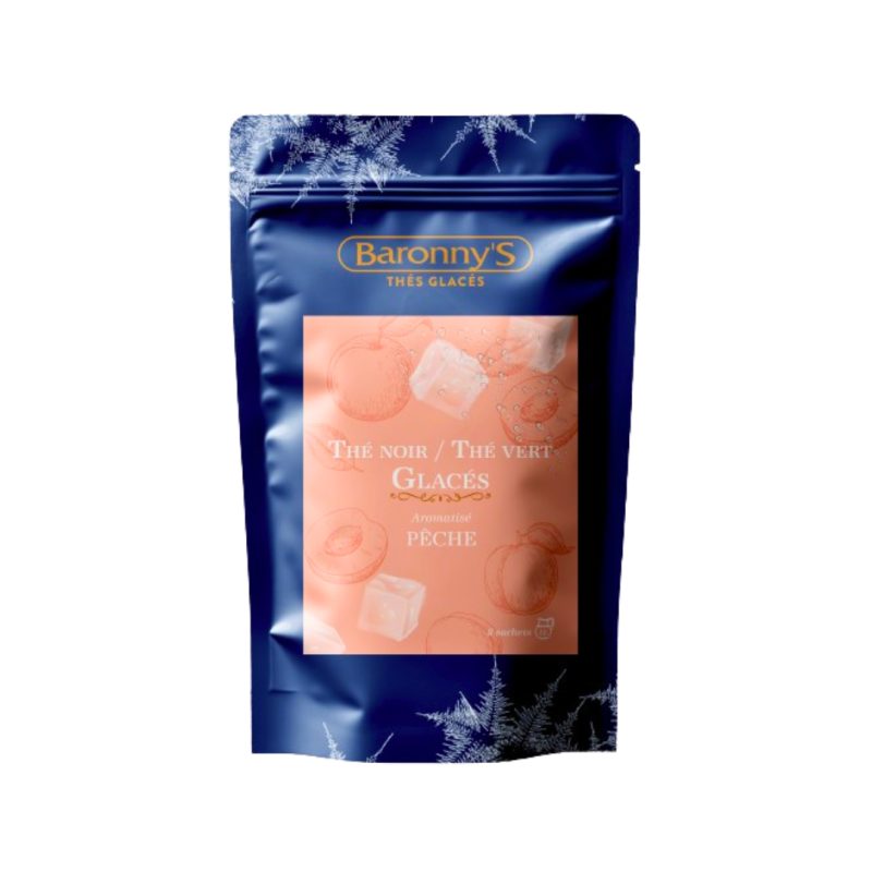 Thé glacé à la pêche - Thé noir / Thé vert - 8 sachets
