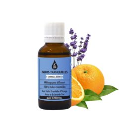 Mélange à diffuser Nuits Tranquilles – Sommeil Réparateur – 100 % Huiles Essentielles