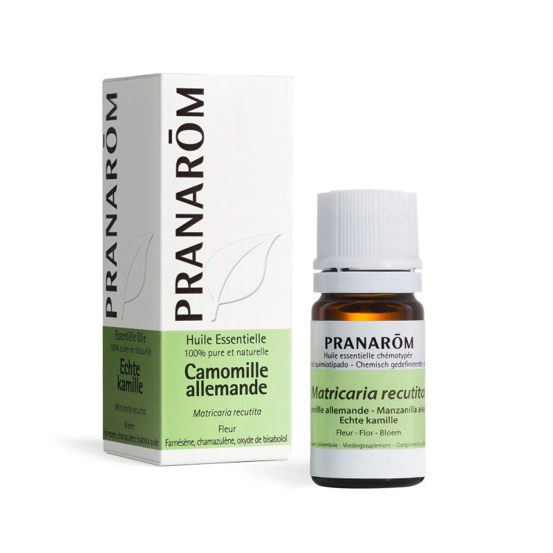 Huile Essentielle de Camomille Allemande BIO – Apaisante & Cutanée – Pranarôm