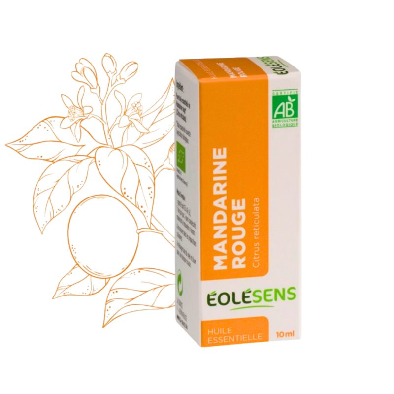 Huile essentielle de Mandarine rouge bio – Apaisante, Digestive, 10 ml – Citrus reticulata