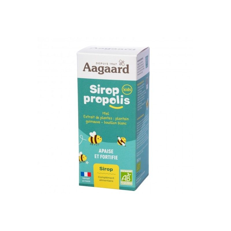 Sirop pectoral bio enfants 150 ml – Propolis & miel | Aagaard