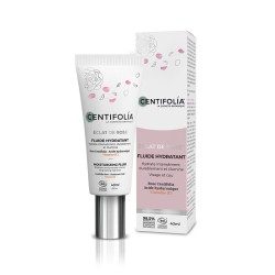 Fluide hydratant Éclat de Rose - Acide hyaluronique & Vitamine C - Centifolia